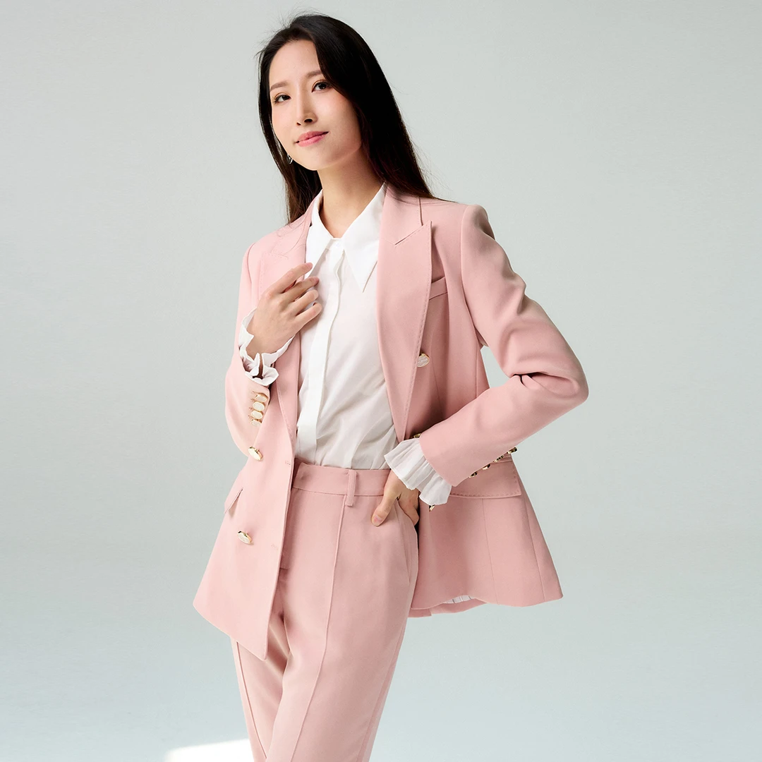 【云云专属】EVA OUXIU/伊华欧秀西装外套E21AS6085