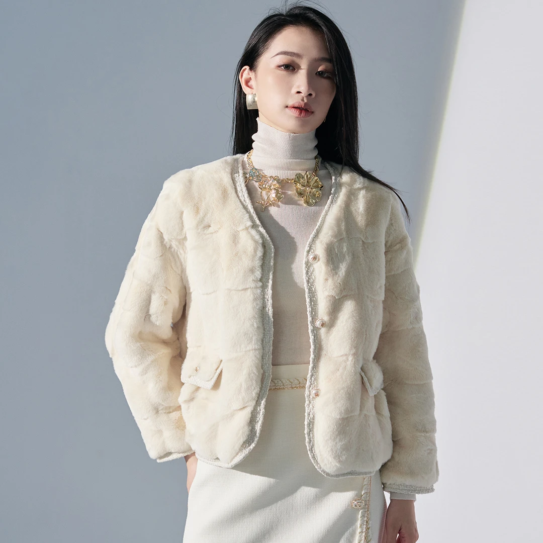 【高高甄选】EVA OUXIU/伊华欧秀短外套E25CS9210