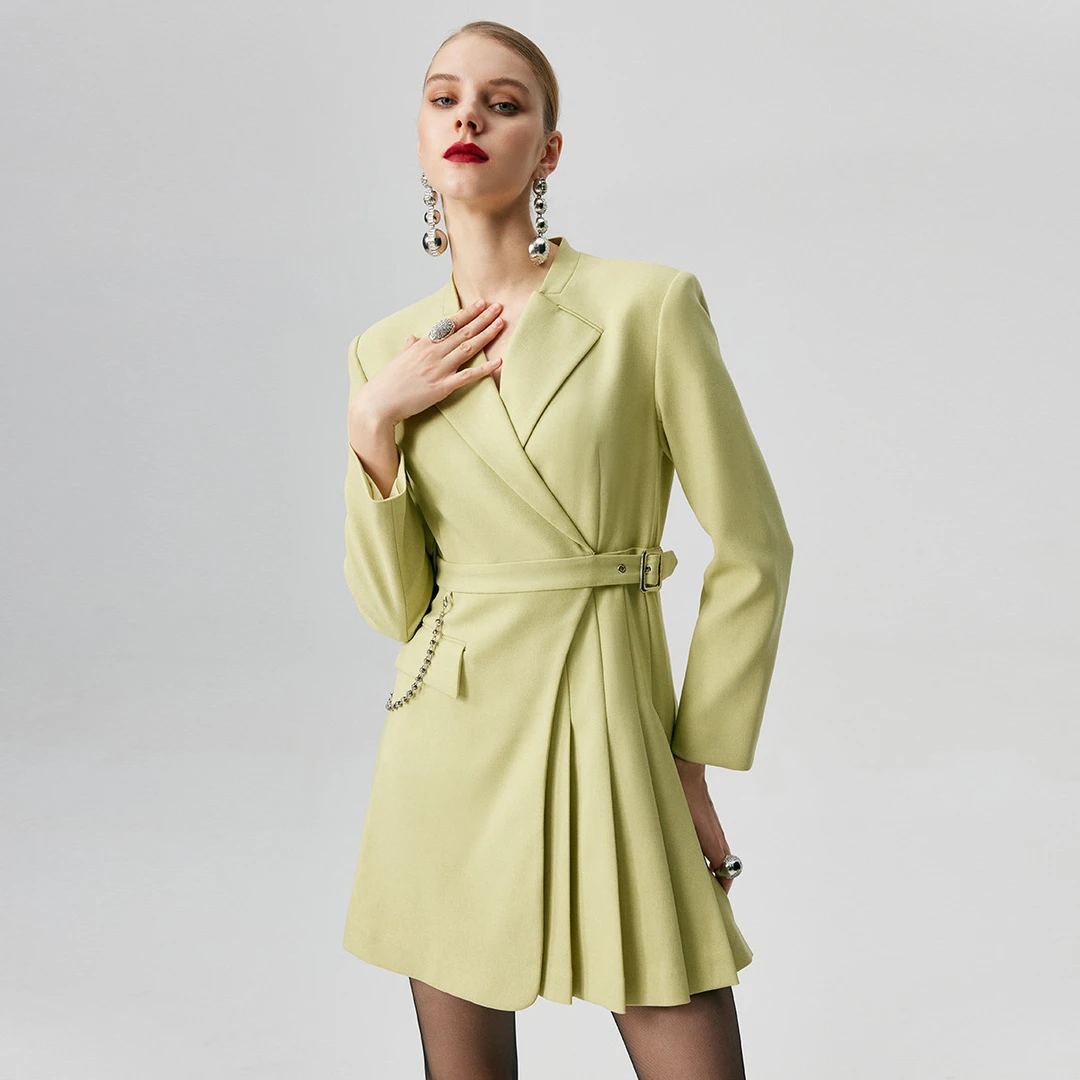 【小铃铛专享】EVA OUXIU/伊华欧秀西装连衣裙E31AQ9728