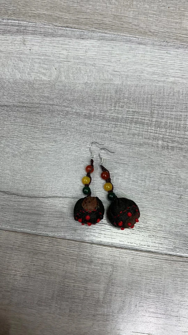 非金属耳饰 HY      莲蓬耳环