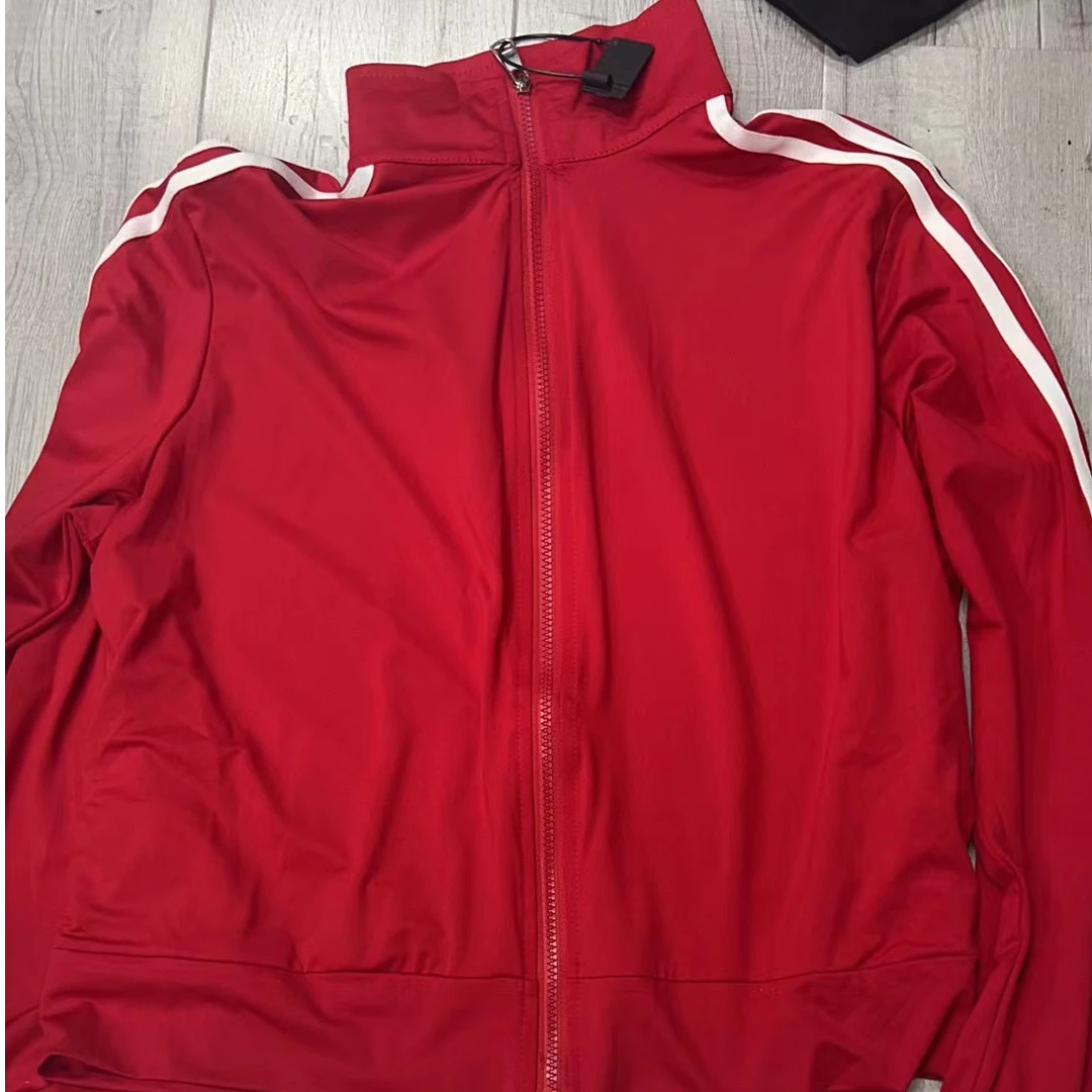 HY    袖子拼条拉链外套