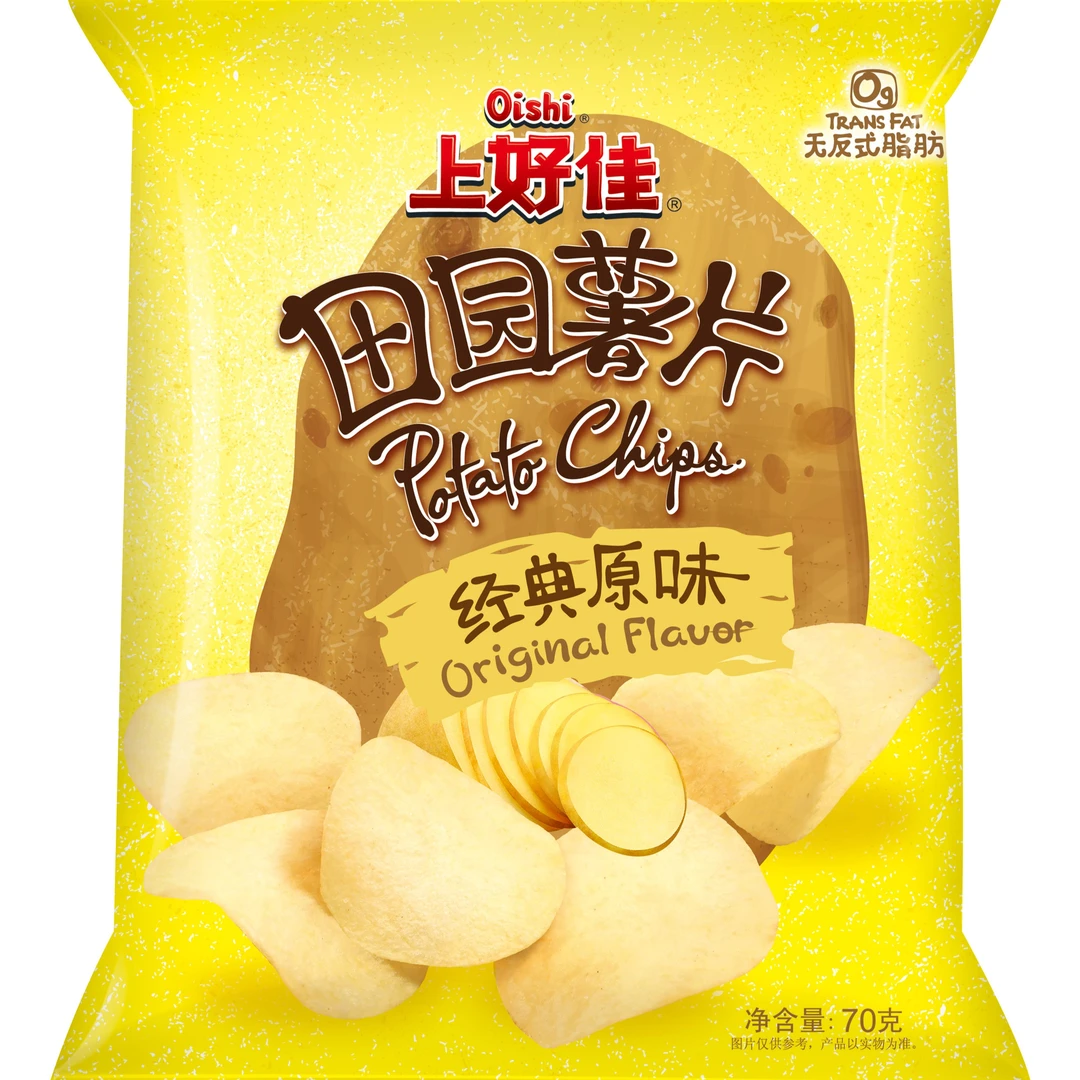Oishi/上好佳田园薯片原味 70g
