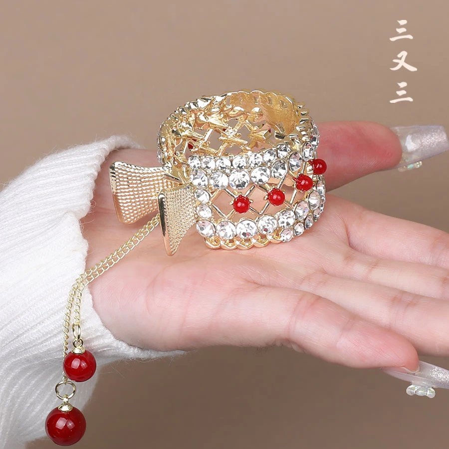 2024年新款气质百搭发卡高马尾抓夹精致网红古风发夹盘发国风扎发