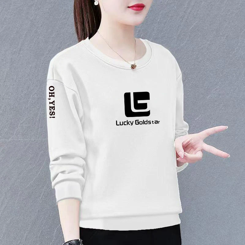 时尚新款韩版卫衣女潮春秋季宽松显瘦百搭长袖圆领休闲上衣外套女