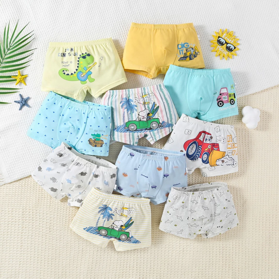 男童内裤儿童棉款莫代尔宝宝男孩平角三角裤四角裤透气底裤中大童