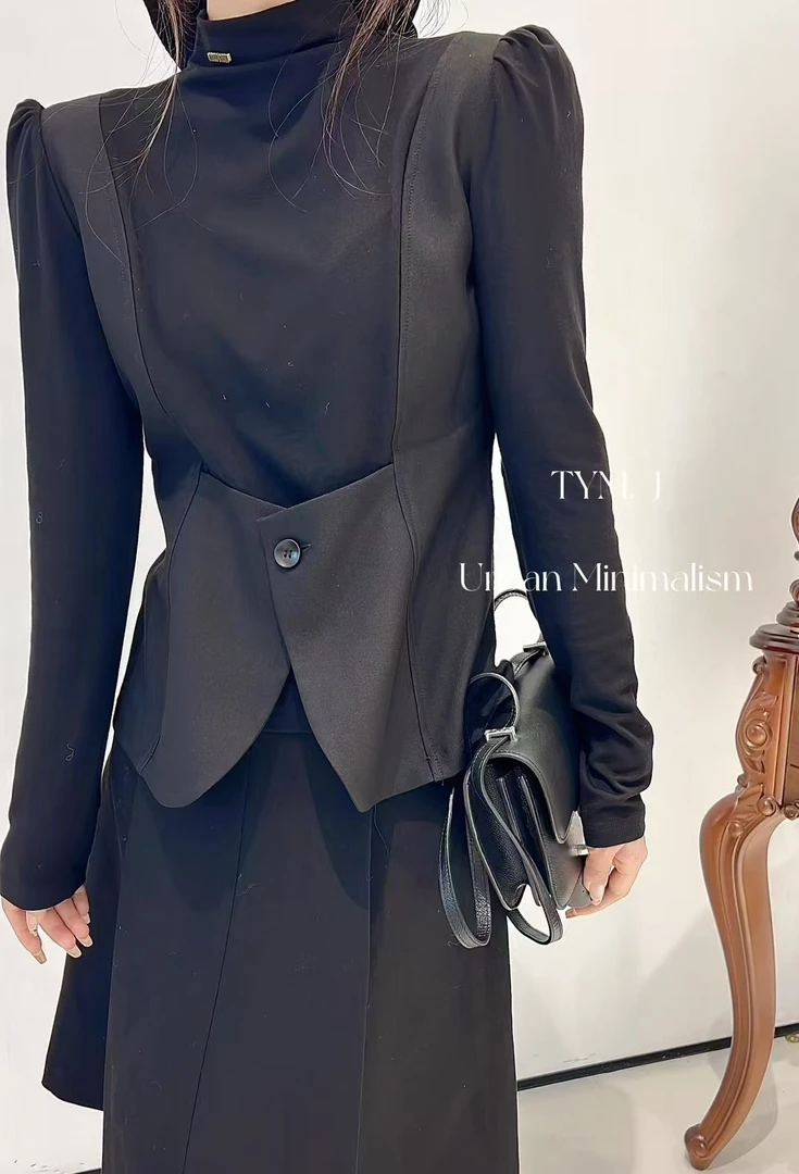 981833-180 加绒中领潮流内搭打底衫可外穿