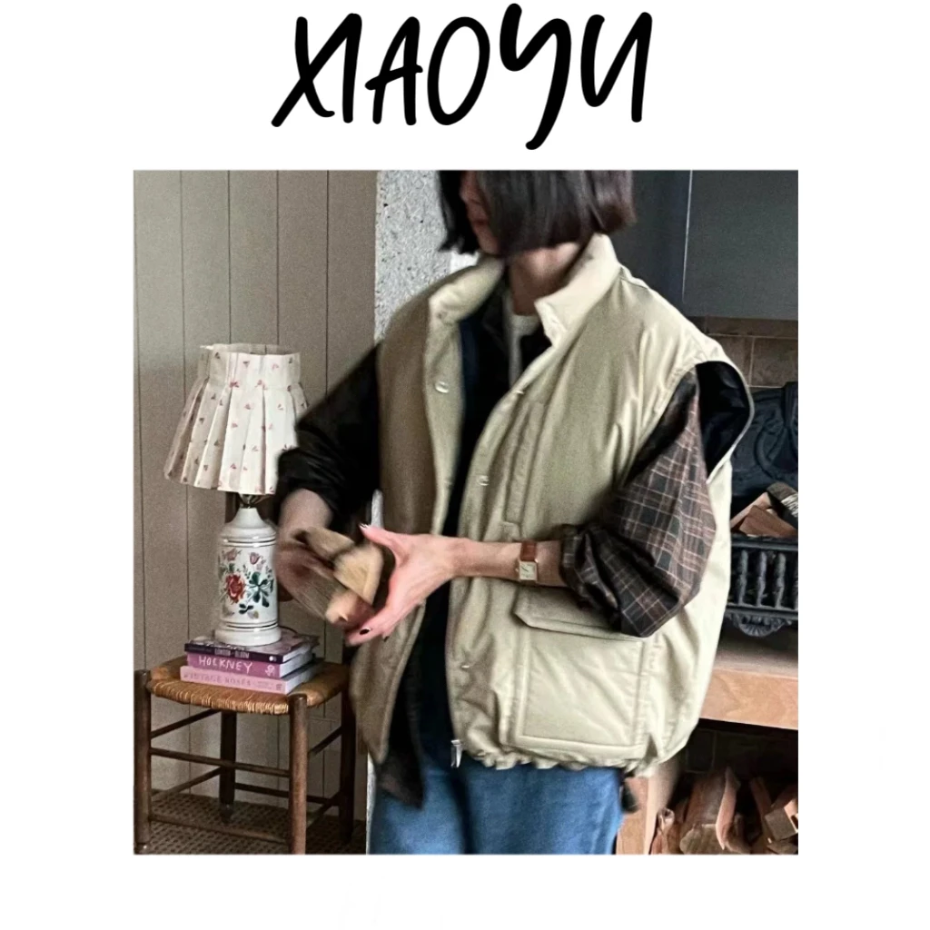 【Self羽绒马甲】S韩系东大门冬款立领保暖羽绒马甲无袖2059