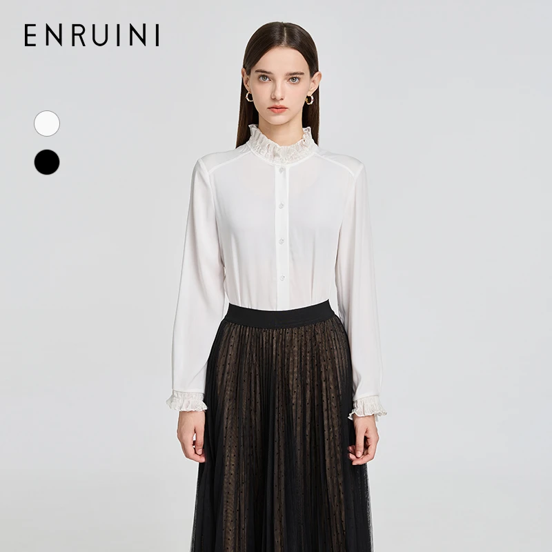 恩瑞妮衬衫气质长袖时尚时尚优雅女士衬衣ERDCOA067