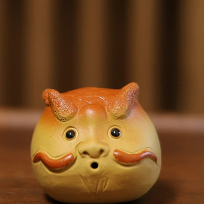 【龙太子】创意新款紫砂龙太子龙须鱼吐泡泡