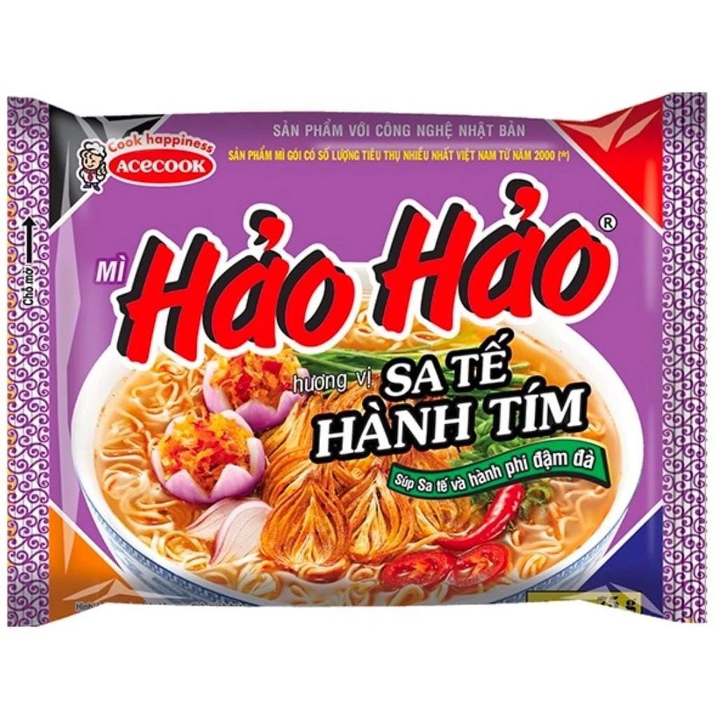 越南好好方便面干拌素面 速食早餐面 mi hao hao sa te hanh tim