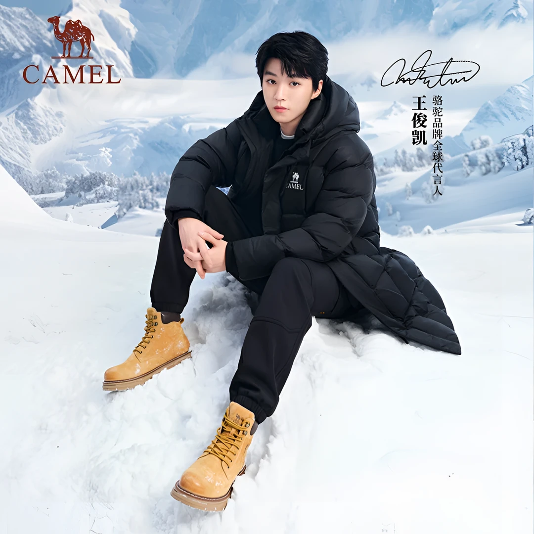 【大黄靴】明星同款骆驼秋季新款户外大黄靴耐磨登山工装靴6002