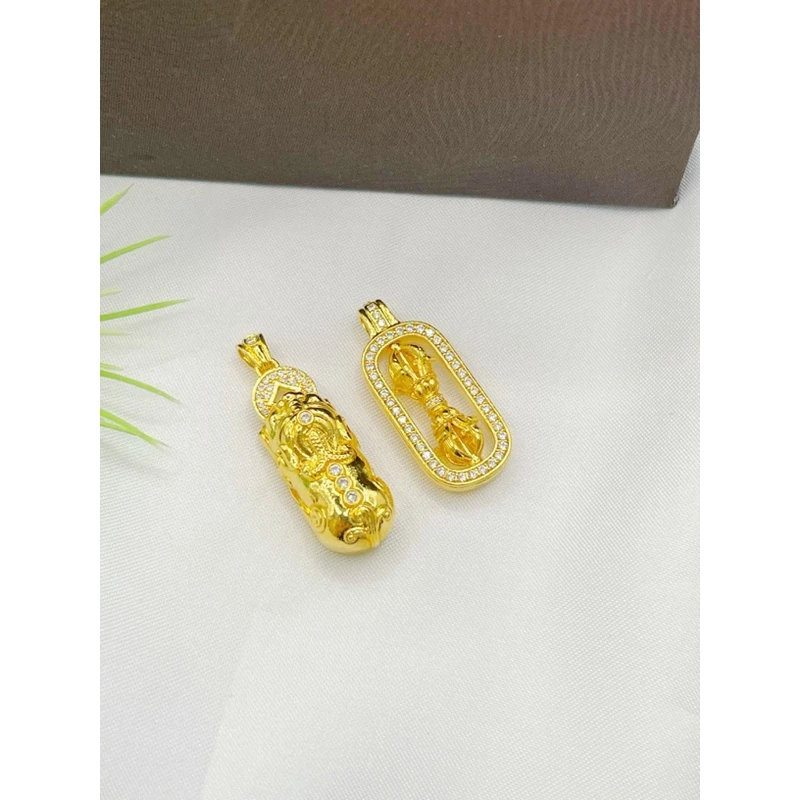 吊坠足银锆石 3店 韦雪同款貔貅两吊坠