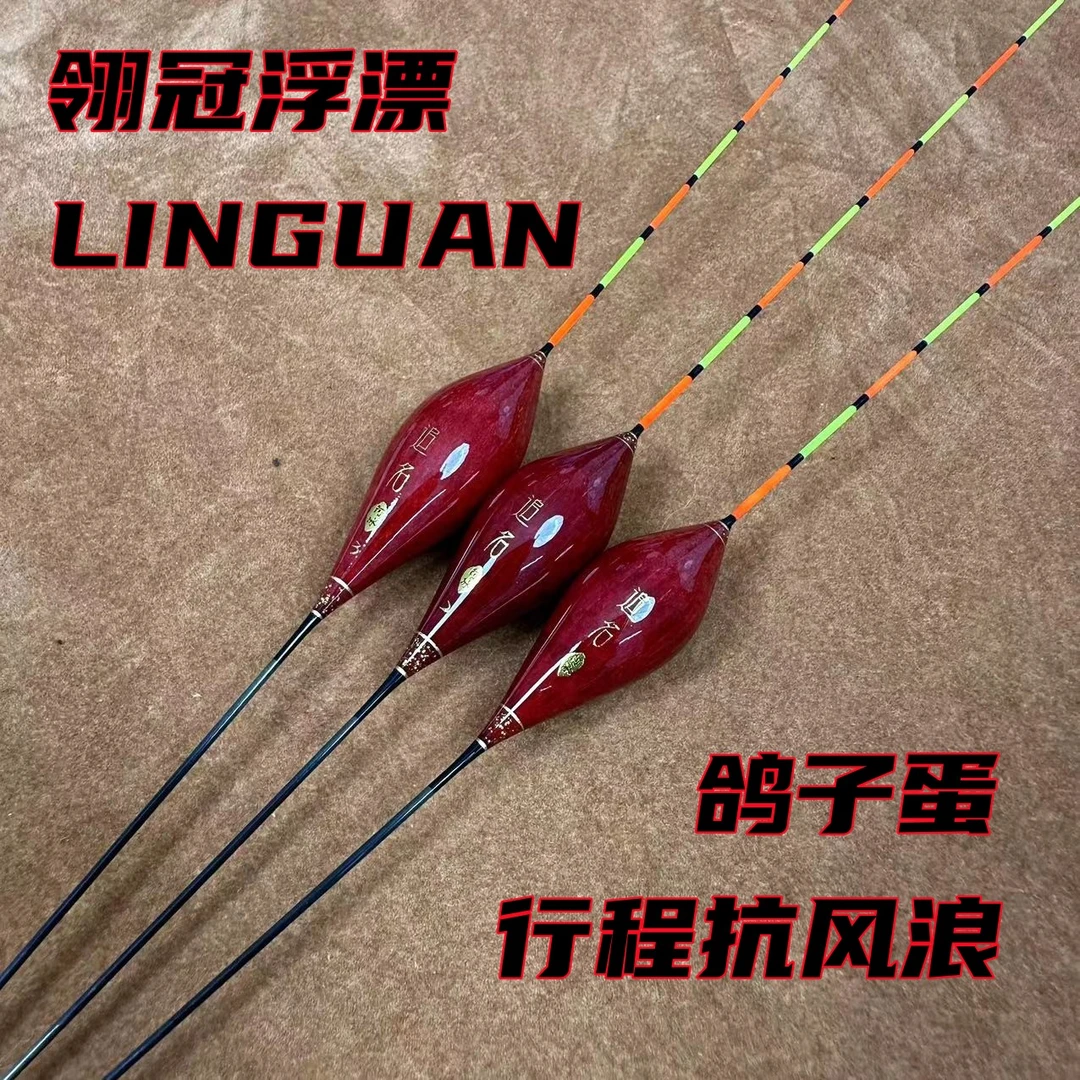 翎冠追名C04鸽子蛋超长行程高灵敏浮漂打定层抗风浪防水流