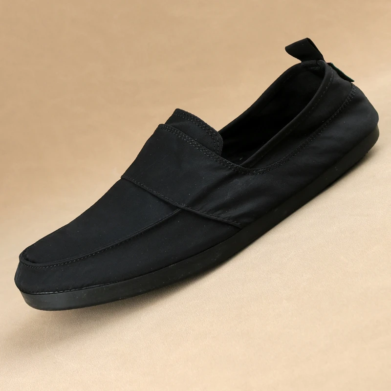 2025春季新款百搭潮流舒适男士休闲布鞋小白鞋时尚一脚蹬板鞋