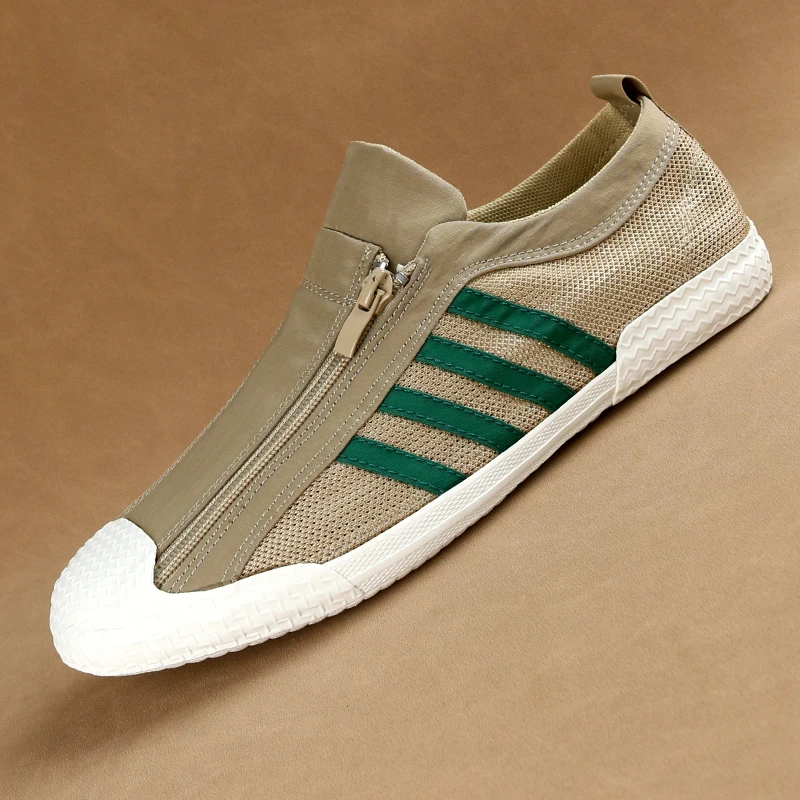 2024夏季网面冰丝透气百搭潮流舒适爆款时尚休闲男鞋一脚蹬板鞋