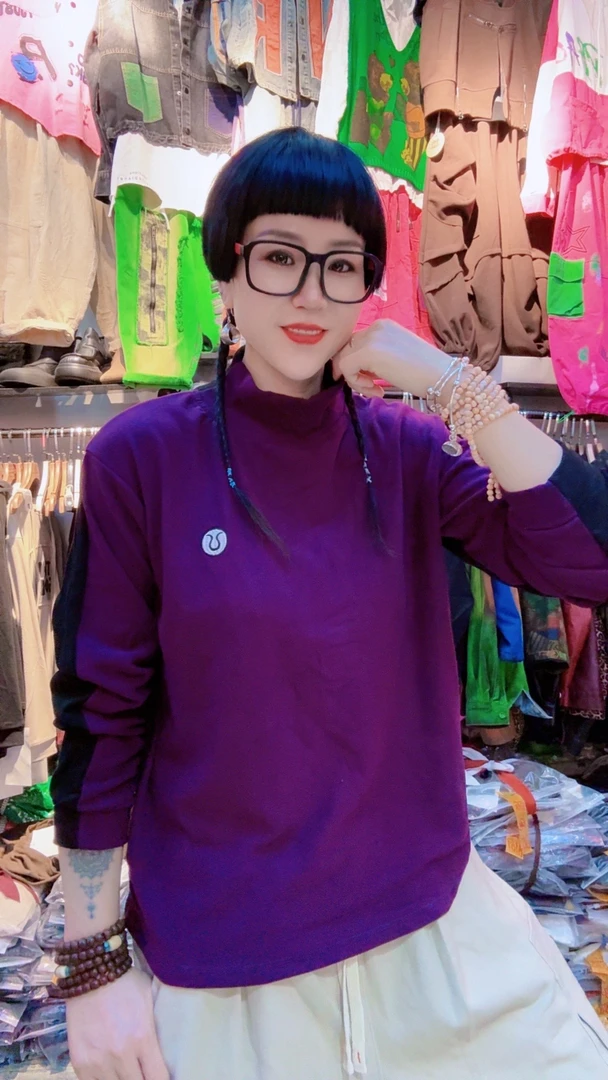 时尚简约双面德绒AB小高领打底