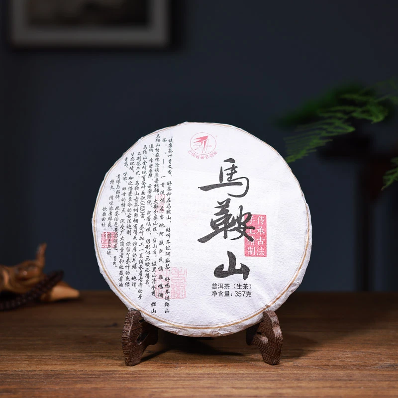 2023春茶新茶马鞍山古树生普茶饼传承工艺制作