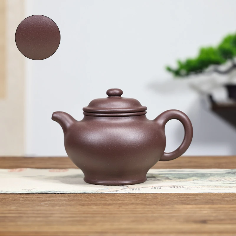 《民间老艺人刹凸工艺》原矿底槽青全手工掇只紫砂茶壶茶具500cc