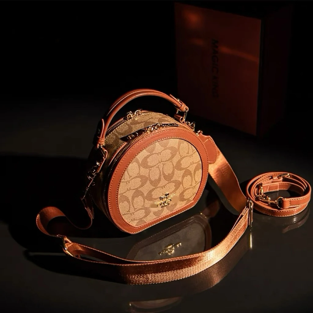 CH  12】经典圆饼苹果包 气质时尚便携出勤单肩斜挎手提包 K23