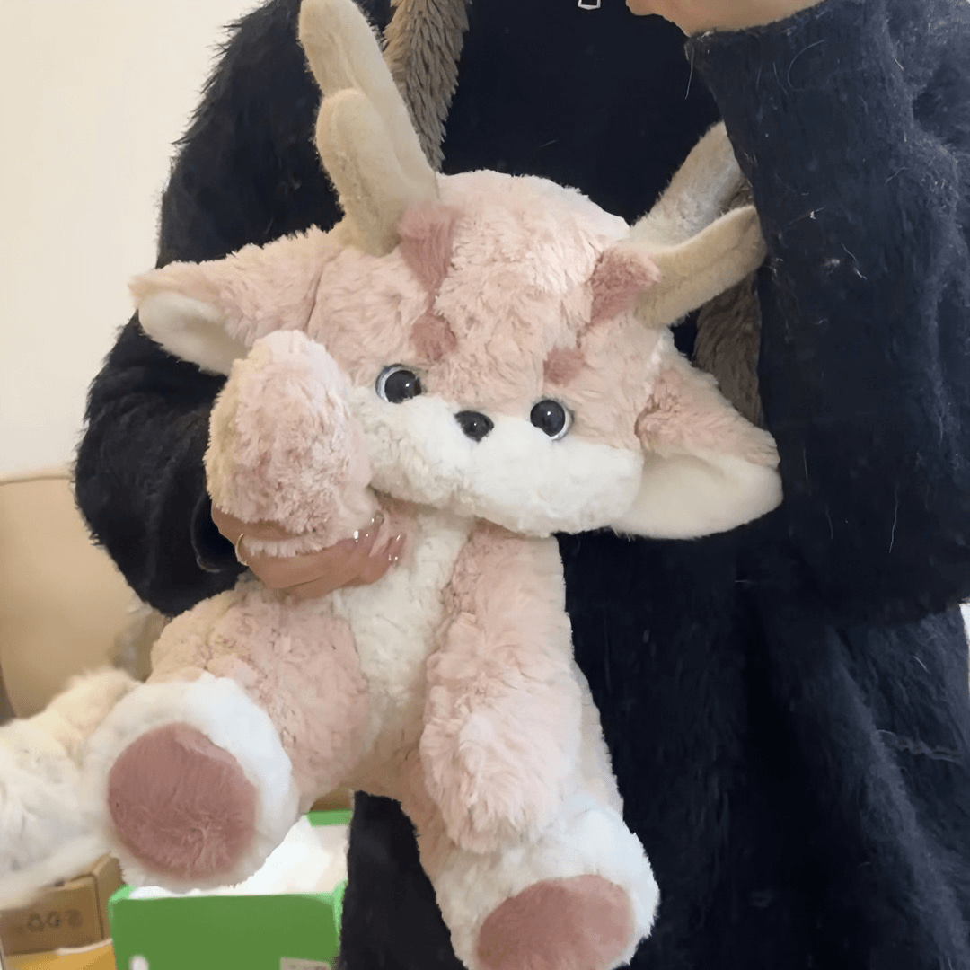 新品款式小粉龙毛绒玩偶晚安公仔可爱睡觉抱枕陪睡女生生日礼物