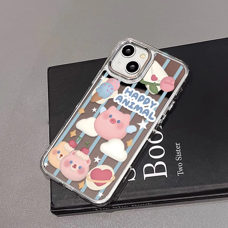 蓝猪猪适用高级感新款iphone15promax手机壳轻奢华为款苹果全包小