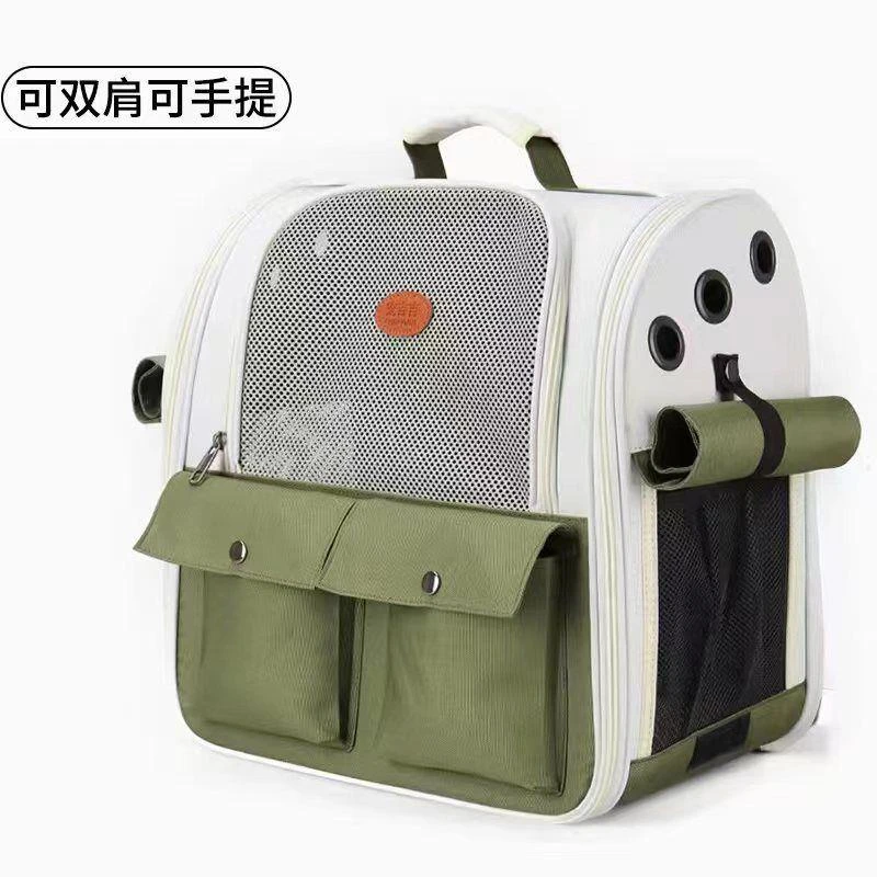 猫包外出便携大容量宠物包双肩透明四季通用狗狗包手提透气猫咪包