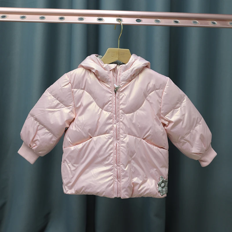 女童冬季可爱连帽棉袄嘎嘎服女宝洋气保暖免洗棉袄