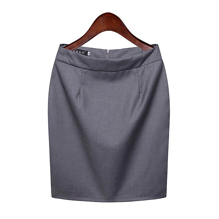 春夏秋职业裙子高档包臀裙灰色半身裙黑色一步裙短裙正装工装裙女
