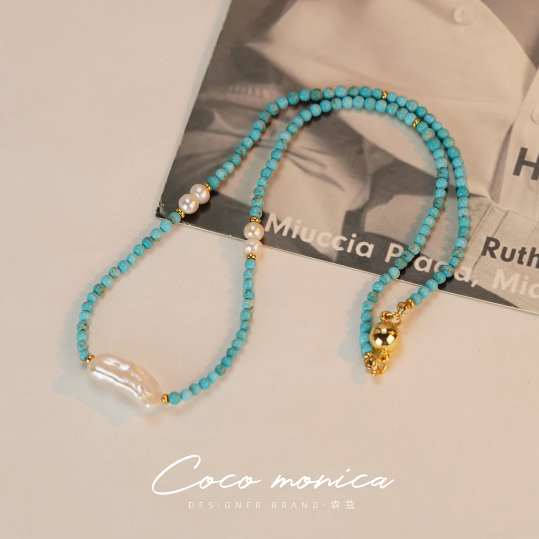 【小霞珠宝】项链锁骨链松 轻奢时尚百搭小众温柔镶嵌宫廷风WA446