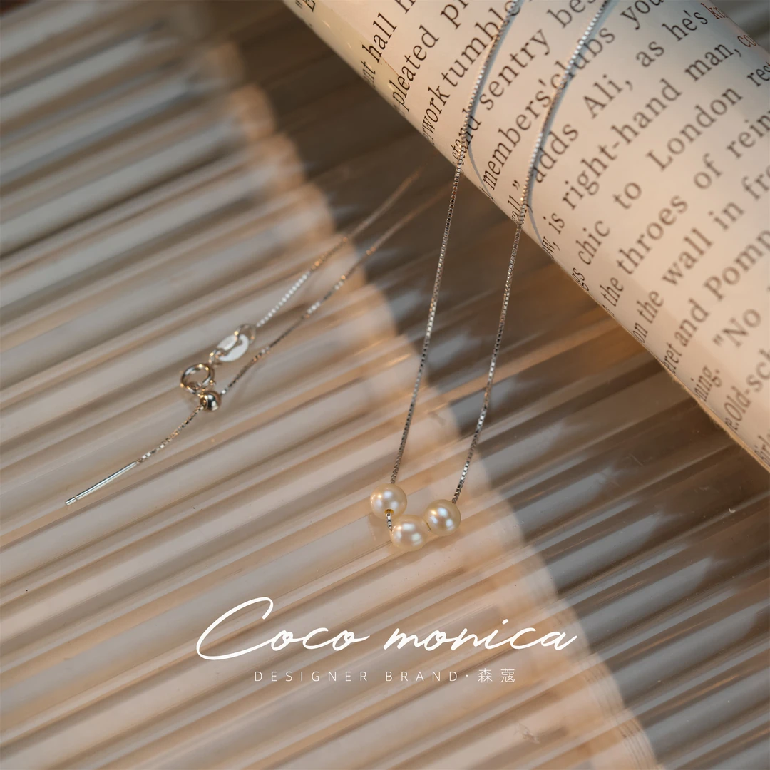 【小霞珠宝】925银百搭简约淡水珍珠项链WA609