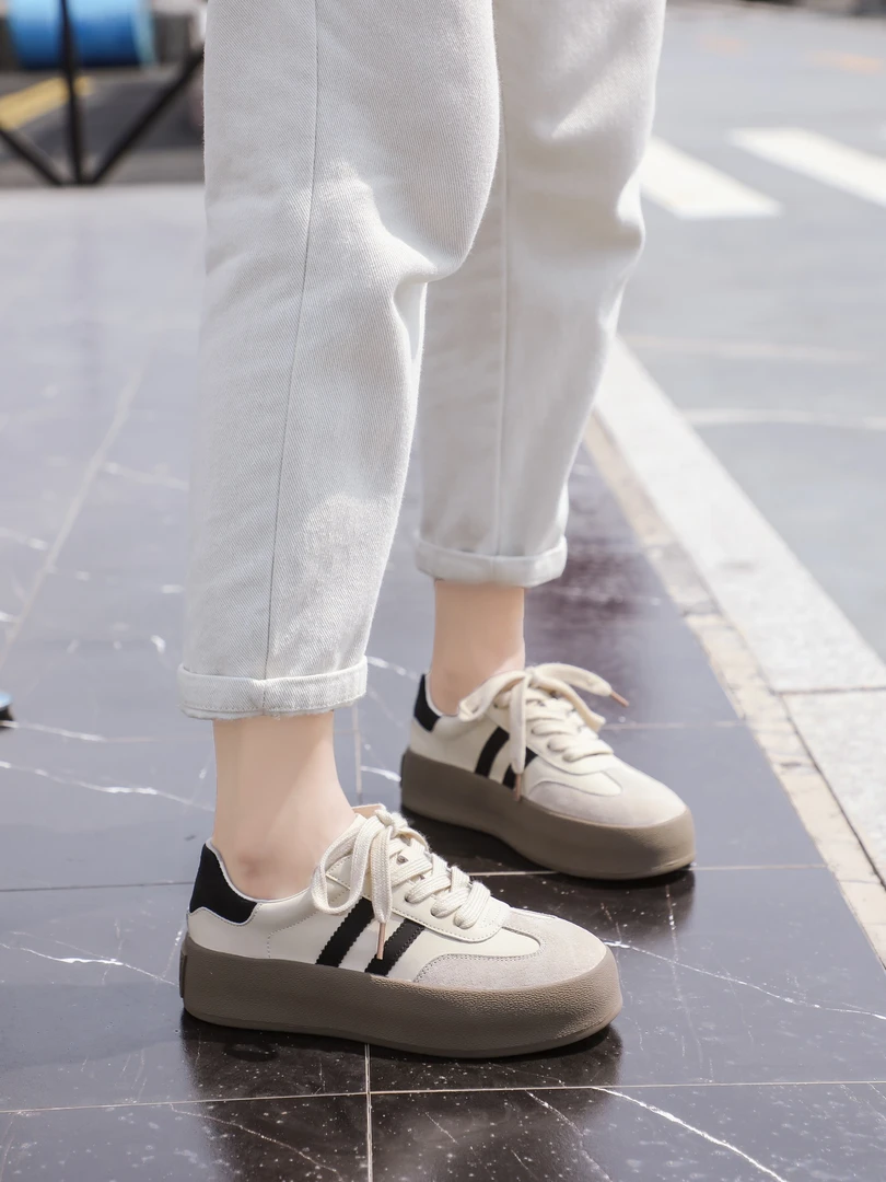 戈美其2024商场同款真皮百搭德训鞋时尚330658592