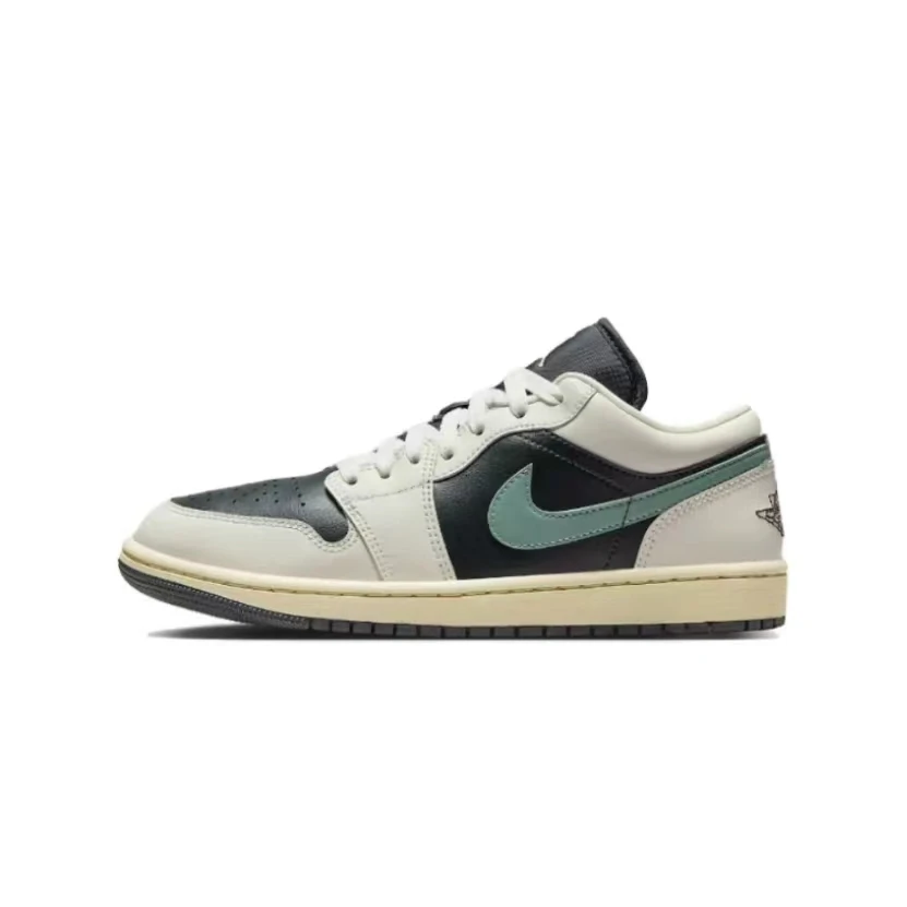 Air Jordan 1 Low AJ1 黑绿 低帮 耐磨透气复古篮球鞋 DC0774-001