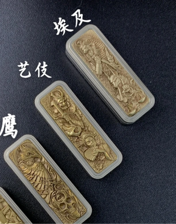 大鲨鱼白铜黄铜贴片