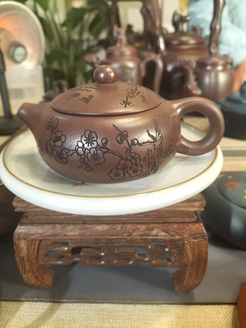 宜兴原矿紫砂梅花西施微瑕