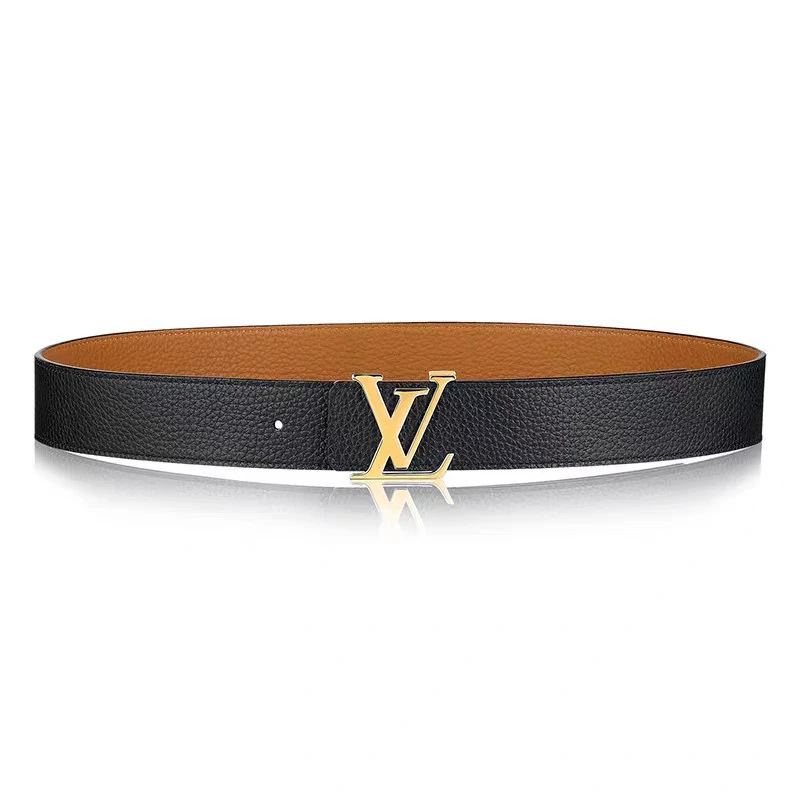 全新未使用 LouisVuitton/路易威登 男士LV字母腰带/4cm皮带M9151