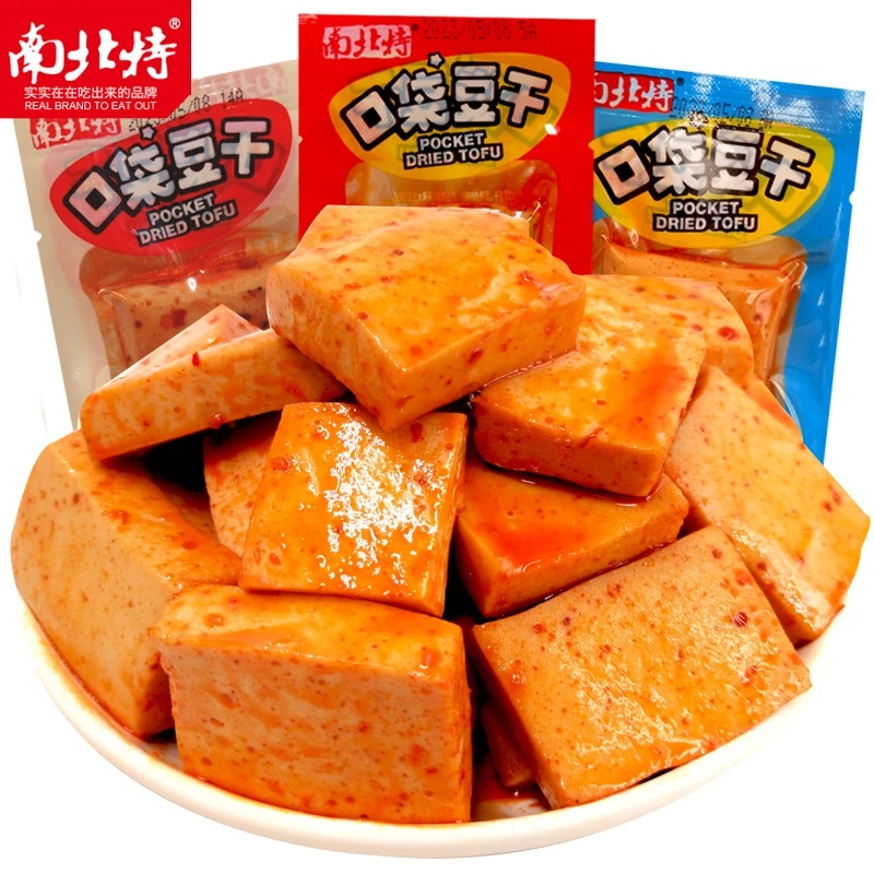 南北特口袋豆干零食小吃湖南特产香辣嫩豆腐干素肉麻辣休闲零食