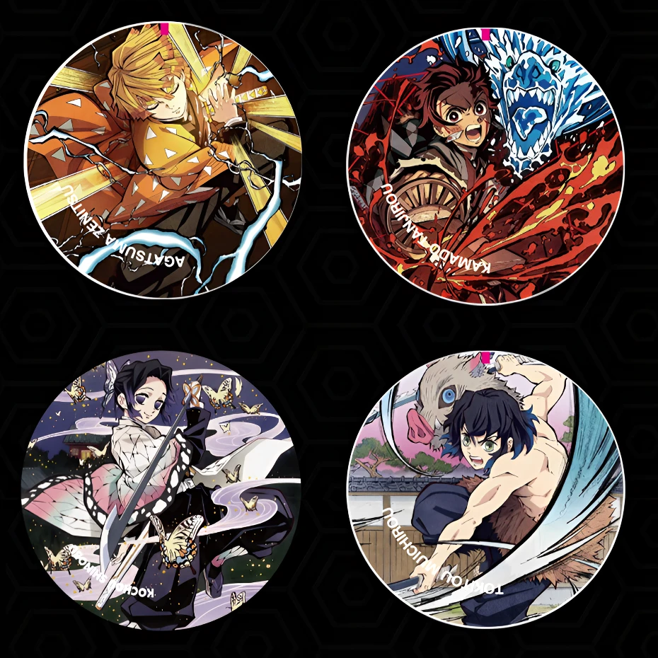 【吧唧社第三弹】【吧唧平拆】鬼灭之刃同人二创圆形吧唧徽章潮玩代拆
