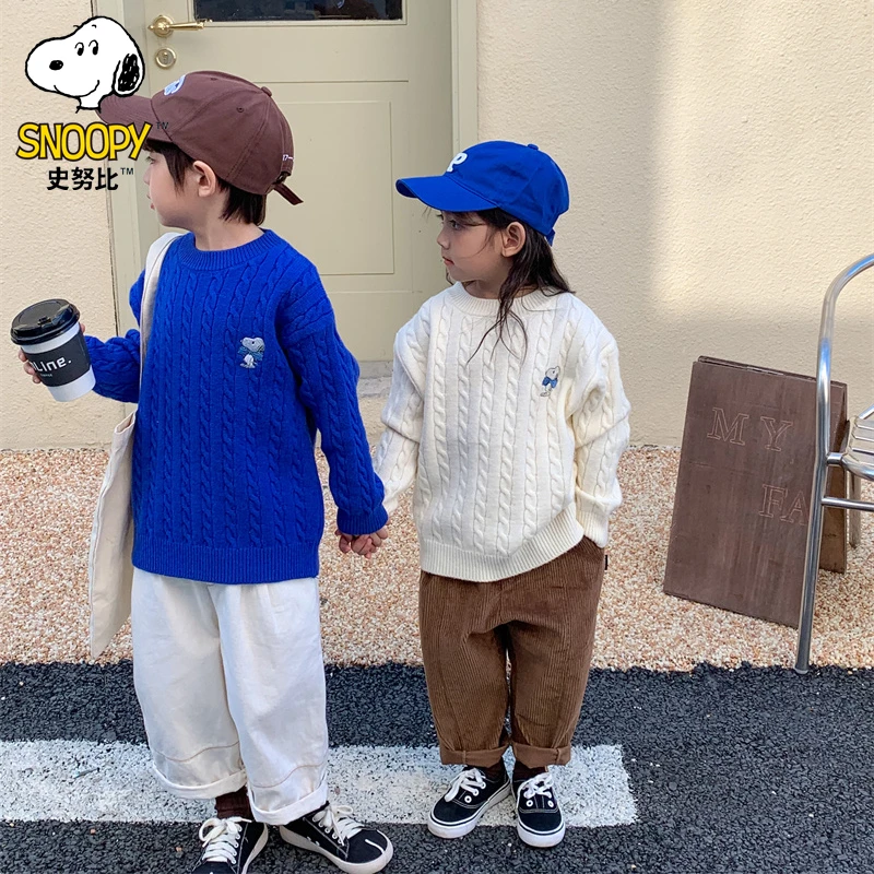 Snoopy/史努比清仓-毛衣儿童男女童洋气打底针织衫新款秋冬季百搭