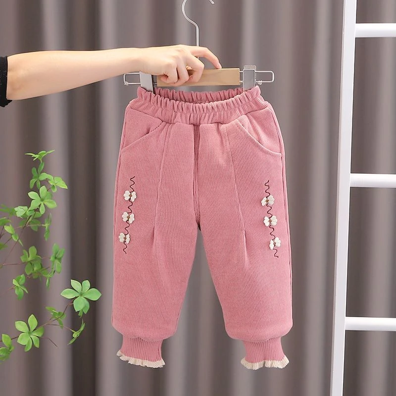 优选女童棉裤冬加厚儿童冬季外穿保暖长裤婴儿加绒宝宝一条过冬裤