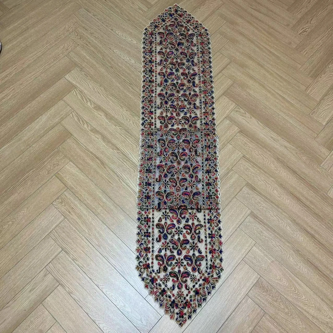 5805（40*250cm）彩色重工刺绣桌旗