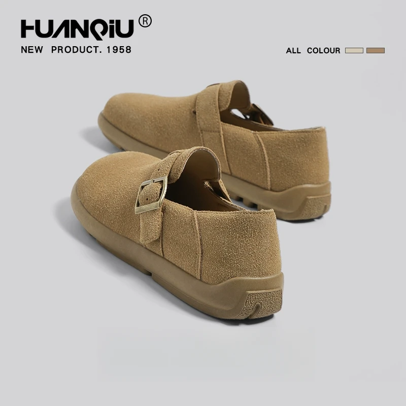 环球勃肯鞋女2025新款春冬复古一脚蹬懒人全包厚底单鞋钓鱼博肯鞋