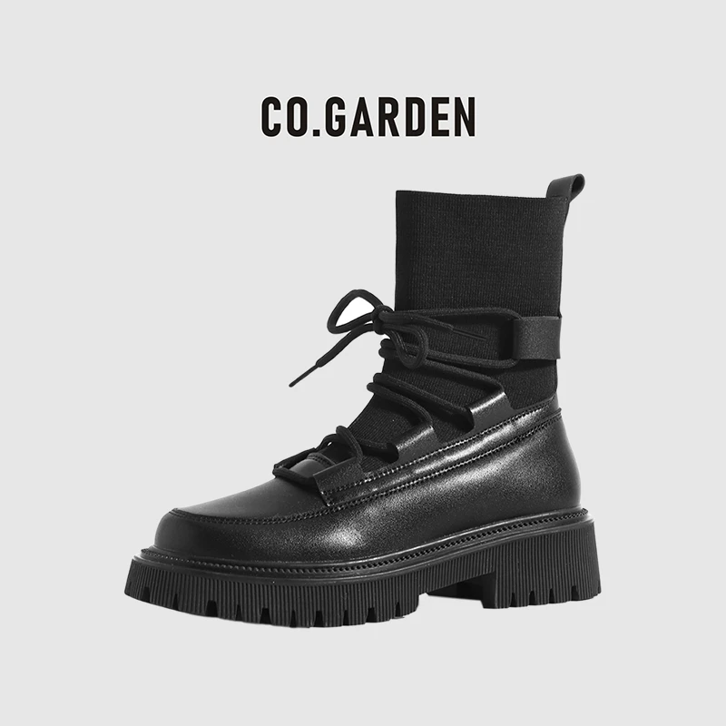 CO.林思梵【索纳卡】环球厚底马丁靴女款高筒靴