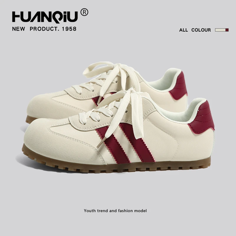 环球阿甘鞋女款鞋子2025年新款春百搭爆款透气德训鞋休闲运动板鞋