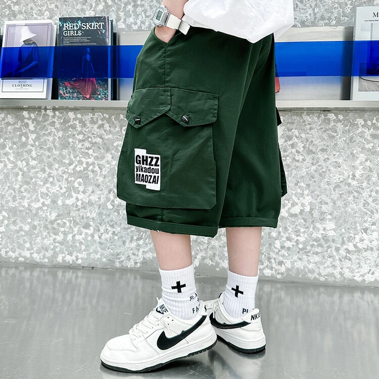 男童夏季薄款短裤2025新款休闲韩版五分裤中大童男孩夏款工装裤潮