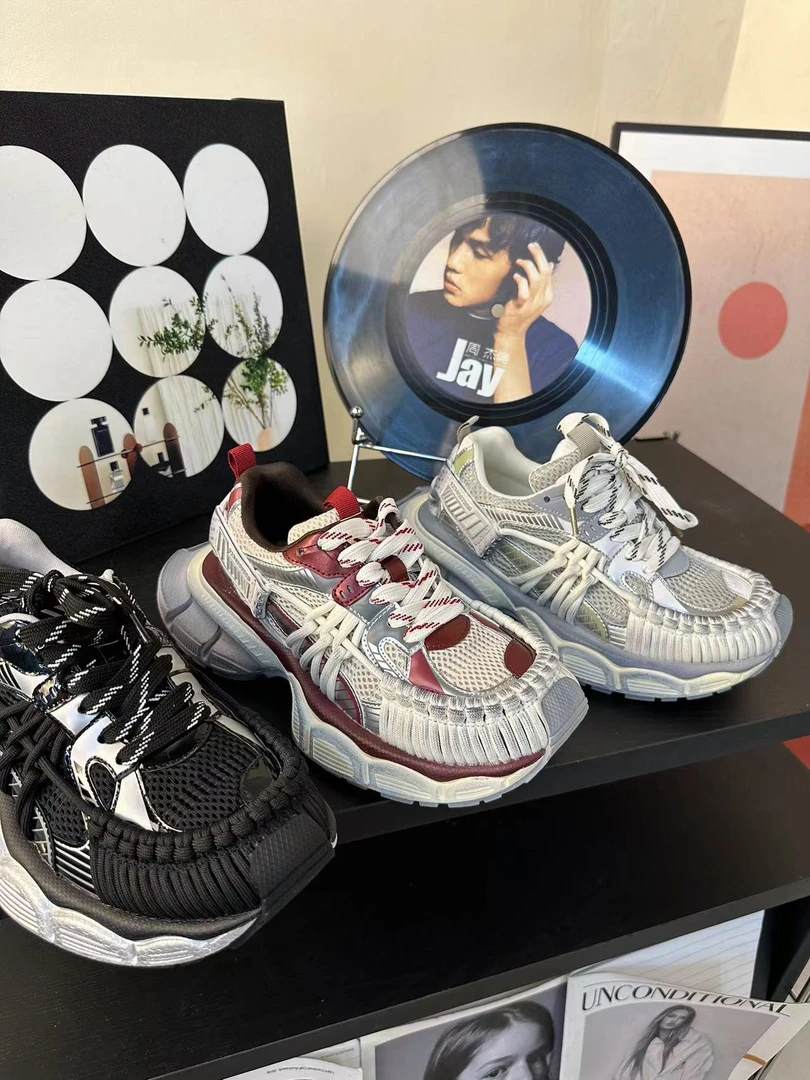 时尚运动鞋透气老爹鞋情侣潮流潮鞋跑步厚底百搭19xl