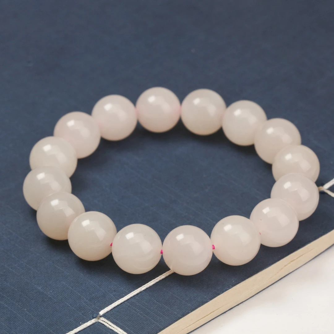 佳言珠宝青海和田玉藕粉圆珠手串PBXCC2560030
