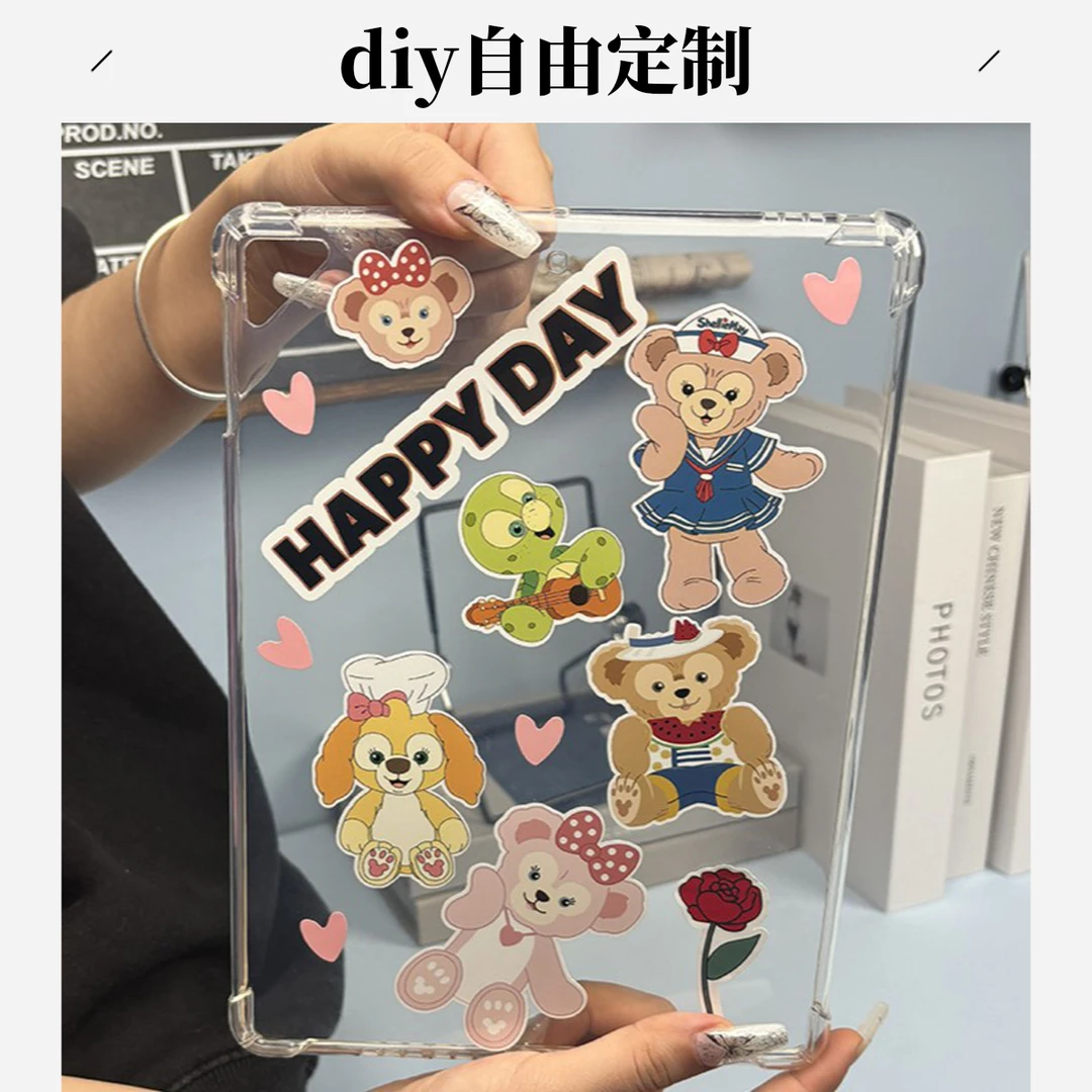 适用于苹果ipad高透第十代平板保护套第6代9.7寸第7代10.2寸diy图