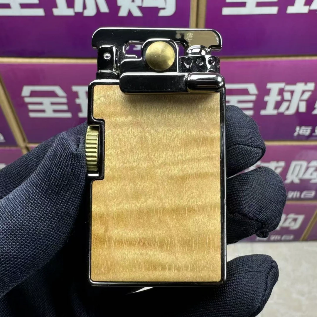718金丝楠木摇臂防风煤油打火机