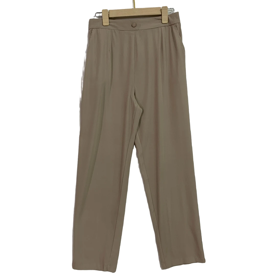 【HM29】桑蚕丝纯色女士哈伦裤舒适时尚休闲百搭春夏季简约设计师