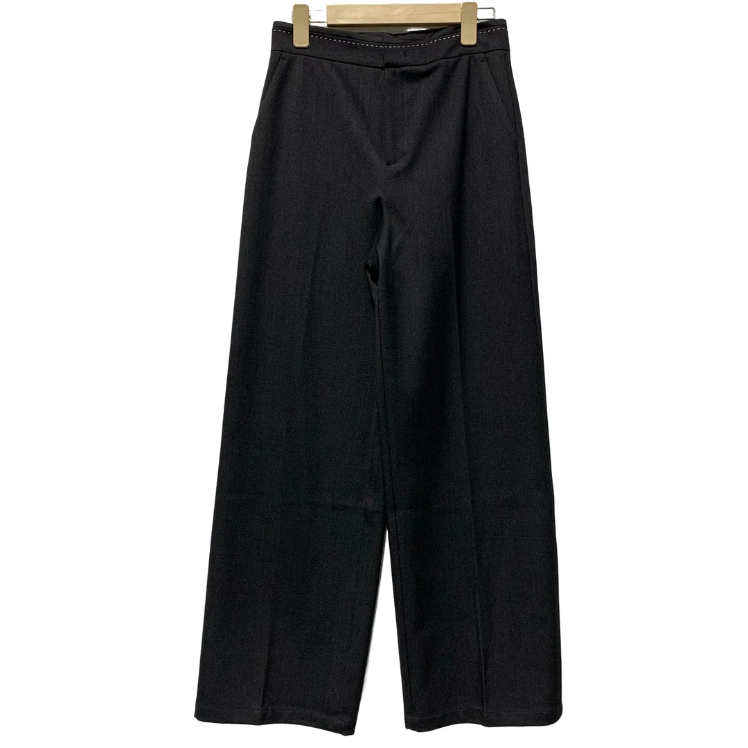 【8807裤长104左右】女款阔腿裤高腰时尚休闲宽松秋季设计师纯色